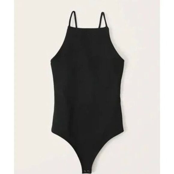 ✨ABERCROMBIE & FITCH Double-layered Seamless Fabric Boatneck Sz Medium Bodysuit✨ - Picture 3 of 8